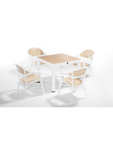Novussi Bamboo 4'lü Masa Takımı