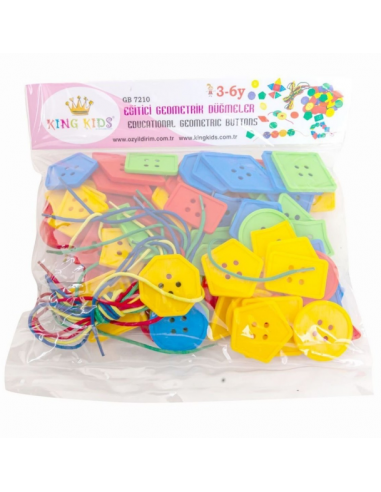 King Kids İpli Geometrik Düğmeler 96...