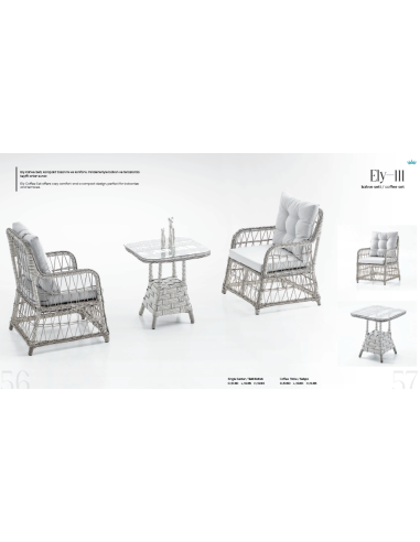 Turquaz Garden Ely Kahve Seti