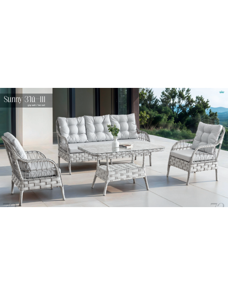 Turquaz Garden Sunny 3'lü Çay Seti