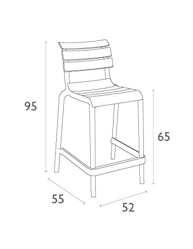 Siesta Helen Bar Sandalyesi 65 cm