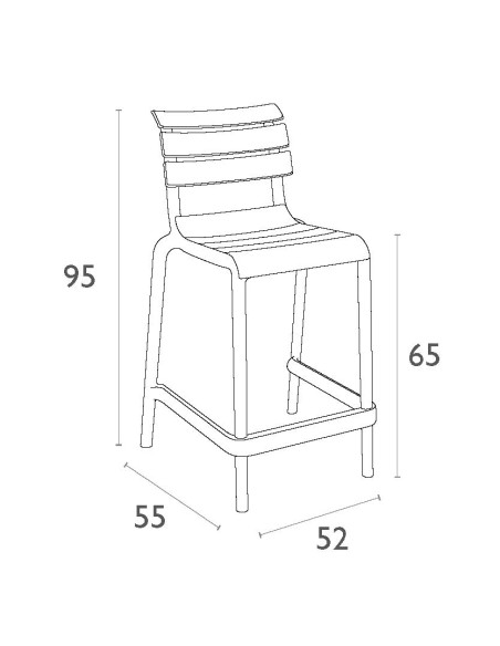 Siesta Helen Bar Sandalyesi 65 cm