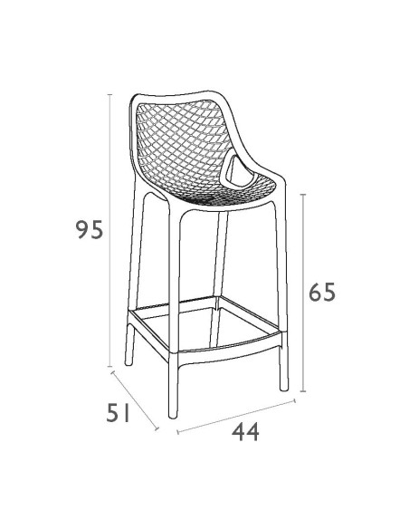 Siesta Air Bar Sandalyesi 65 cm