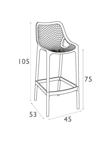 Siesta Air Bar Sandalyesi 75 cm