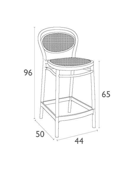 Siesta Marcel Bar Sandalyesi 65 cm