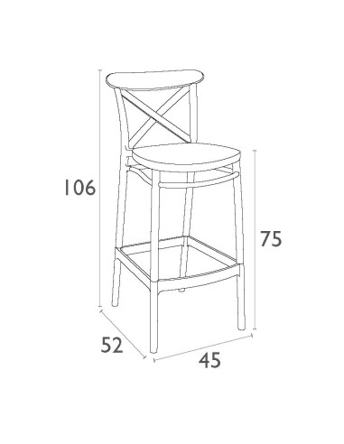 Siesta Cross Bar Sandalyesi 75 cm
