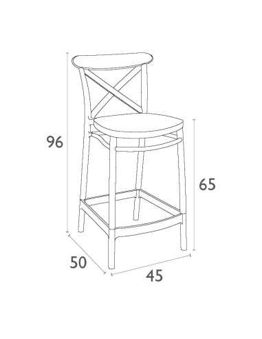 Siesta Cross Bar Sandalyesi 65 cm