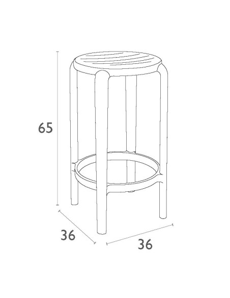 Siesta Tom Bar Sandalyesi 65 cm