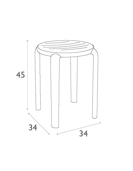 Siesta Tom Tabure 45 cm