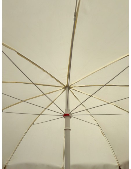 Form Outdoor Mega Şemsiye 240/10 KREM - 240cm Çapında Yuvarlak 10 Telli