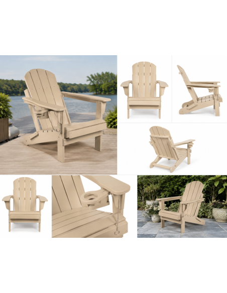 Adirondack Serisi Klasik Katlanır Sandalye