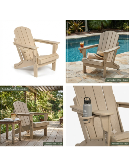Adirondack Serisi Klasik Katlanır Sandalye